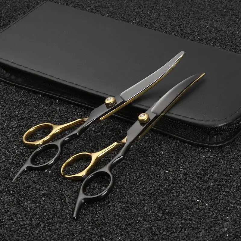 Others Dog Grooming 6.5 Inch Pet Grooming Scissors Kit Cat Hair Thinning Shear Pet Scissors Set Blackgold Dog Scissors H250212