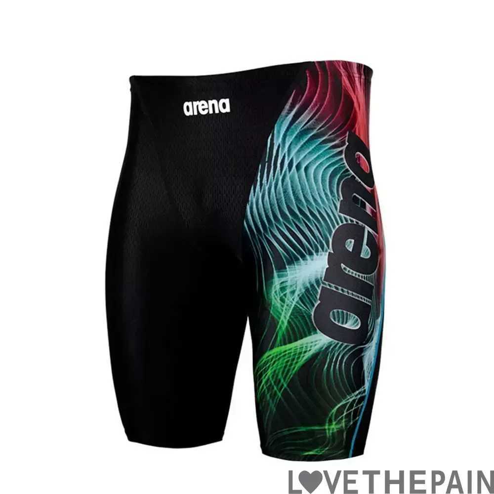 New Men Jammer Swimming Professional Swim Surf Trunks Summer Beach Lycra Quick Dry Uv Protection Gym Tights Shorts X Z260314