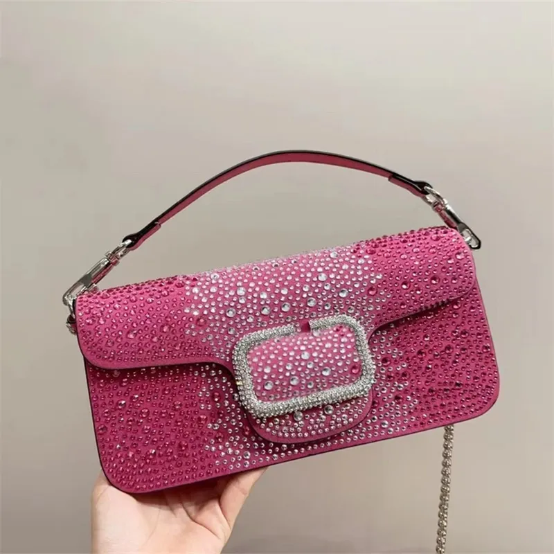Woman Glittering Diamond Evening Bags Diamond Handbag Designer Bag Beading Crossbody Bag Shining Beads TOP 2025