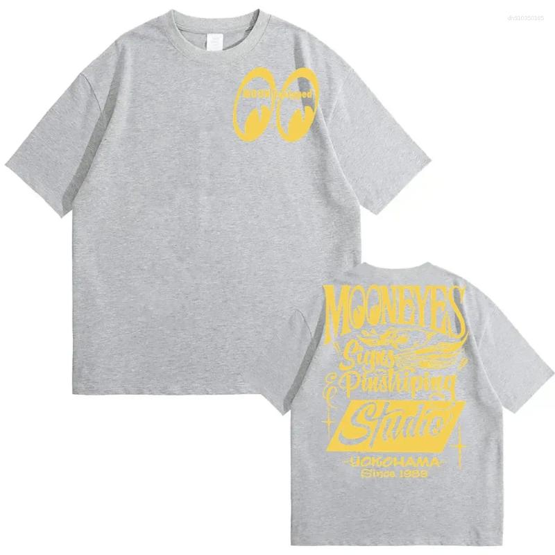 Men's T Shirts Men Mooneyes Moon Equipped Speed T-shirts Graphic Streetwear S-4X LAmazing Tees Male Shirt Casual Oversized Women T-shirt