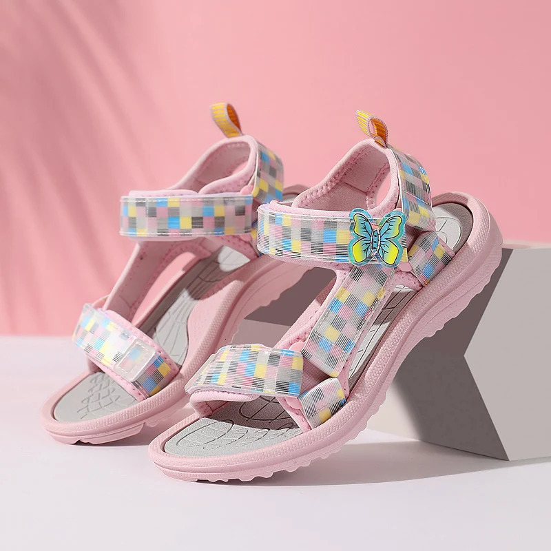 Summer Children Sandals Baby Girls Toddler Soft Non-Slip Shoes Baby Cute Pearl Princess Dance Kids 250121