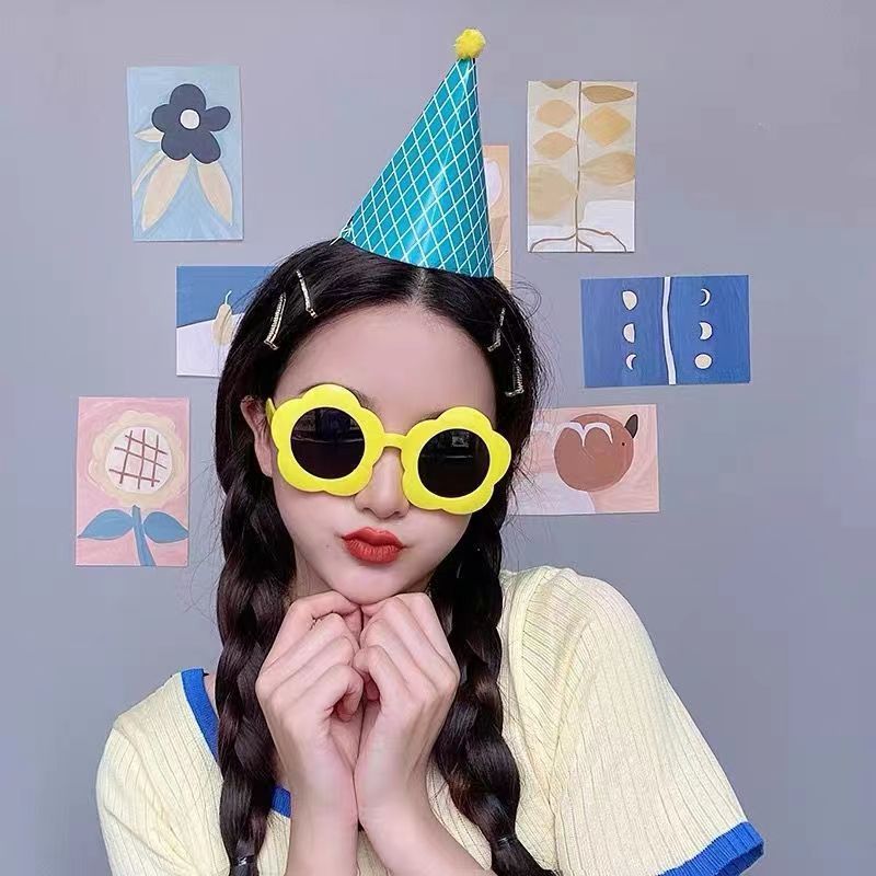 10 pieces Wedding photography glasses funny little flower sunglasses cute party sunflowers decorative glasses new