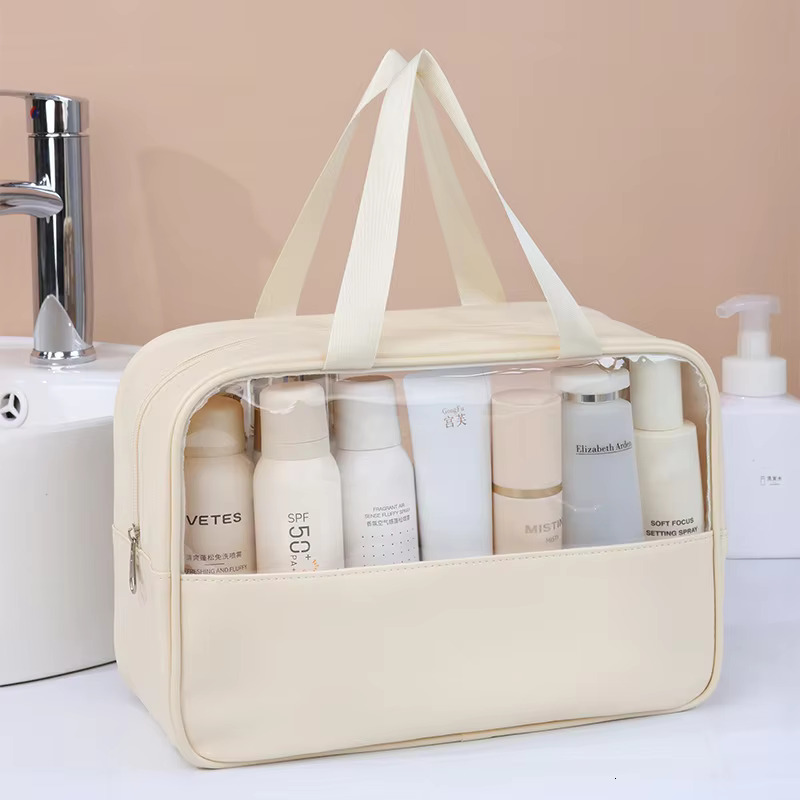 Portable Travel cosmetic bag Women Transparent Makeup Bag Large-Capacity Bath Wash Bags Multifunction Waterproof Storage Case swissmilitary