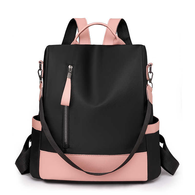 Oxford Cloth Backpack Lightweight Travel Bag New Anti Theft Womens Backpack Leisure Large Capacity Commuting Bag Women