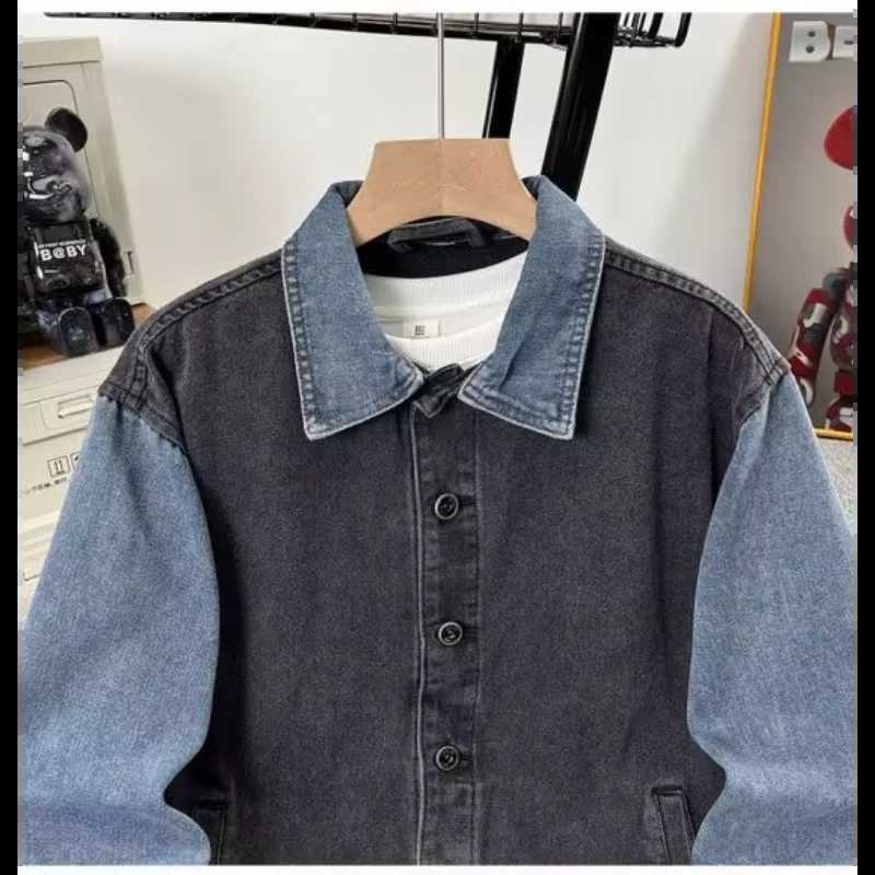 Mens Spring Clothing Denim Jacket Mens Spring and Autumn New Style Outerwear Slim Fit Handsome Jacket Casual X250213