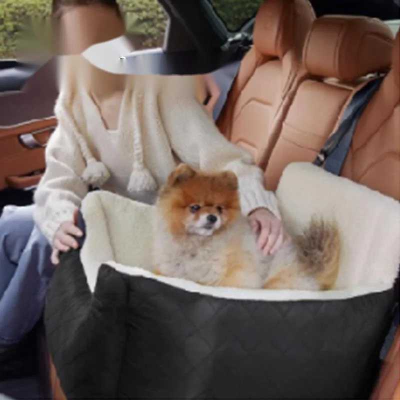 Dog Car Seat Covers Travel Kennel Pet Mat Rear Safety Buckle Fixed Protection Anti Dirt Machine Washable Small H250211