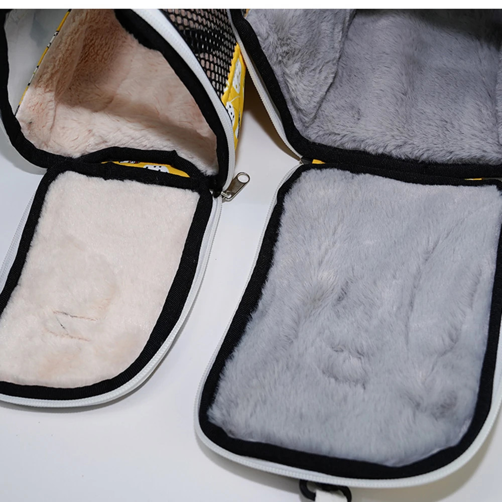 Portable Small Animals Travel Bag Bird Plush Winter Warm Pet Parrot Guinea Pig Bunny Rat Hamster Backpack Lightweight 250206