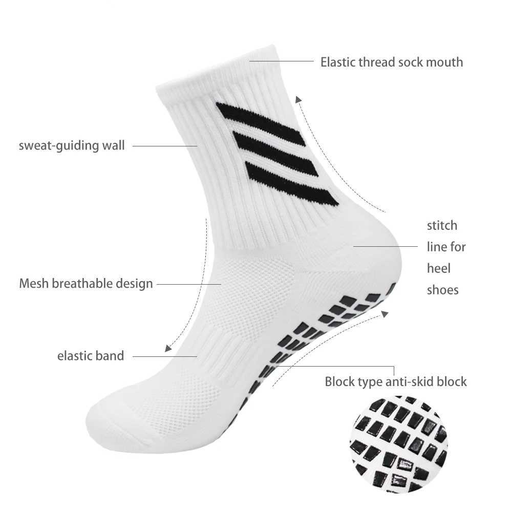 1/3/5 Pairs Outdoor Sports Socks Training Football Socks Dispensing Non-slip Ski Socks Tennis Socks Climbing Socks RockXJ250213