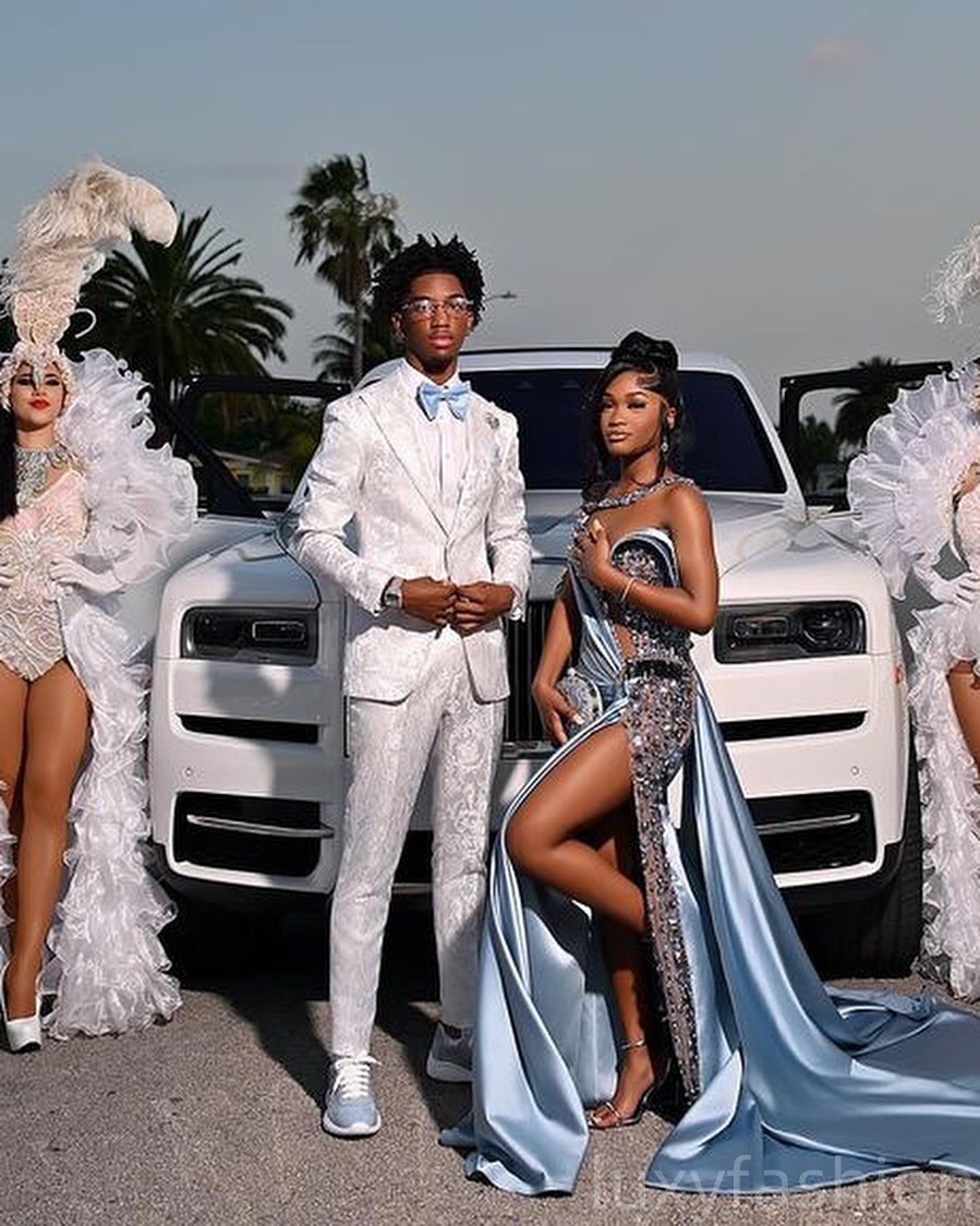Aso Ebi 2025 Sky Blue Mermaid Prom Dresses One Shoulder Beaded Satin Sequined Evening Formal Party Second Reception Birthday Gowns Dress For Special O