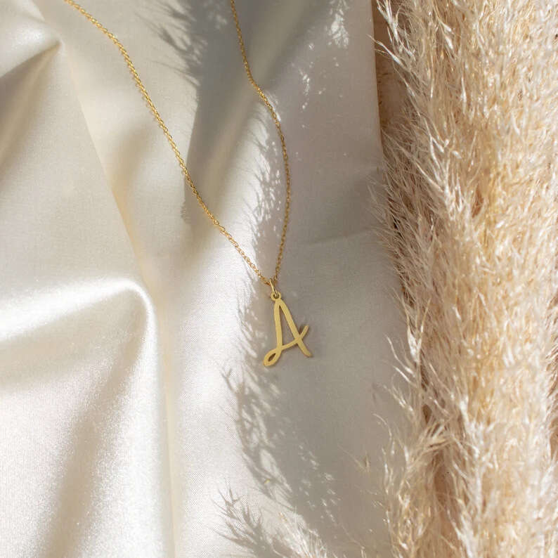 Wona Custom Capital Simple Single Letter Name Necklace Jewelry