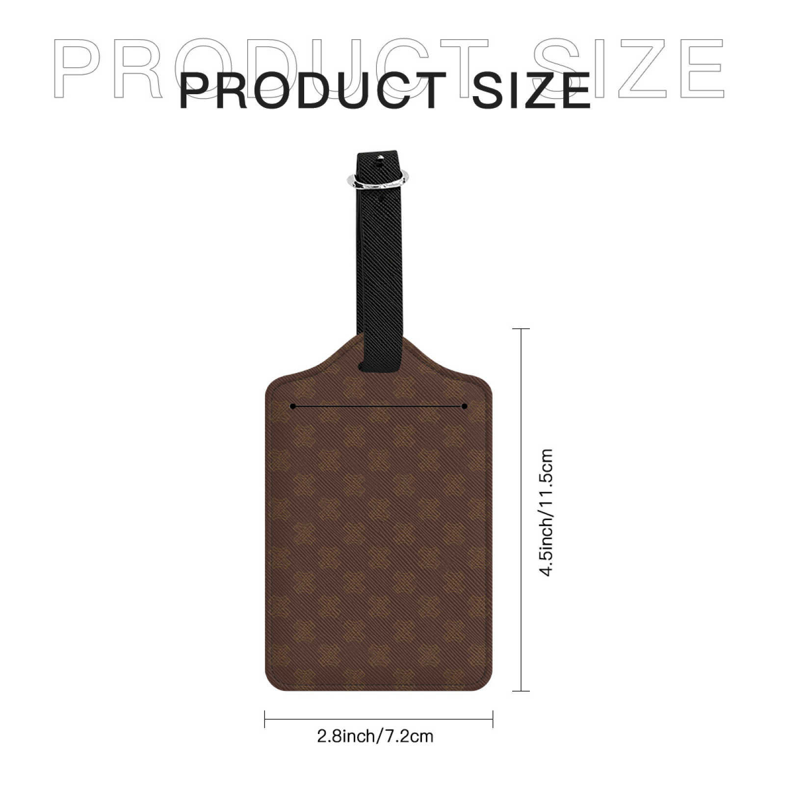 NXY Cross Pattern PU Leather Luggage Tag Suitcase Luggage Label Baggage Boarding Bag Tag Portable Name ID Address Holder Travel Accessories