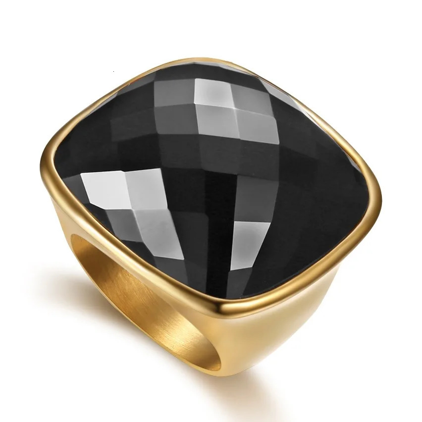 Hip Hop Nutstone Ring Heavy Stainless Steel Mens Signature Ring Rock Jewelry Size 6-9 250109