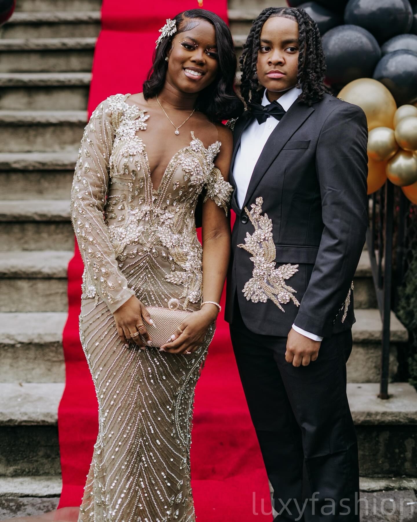 Aso Ebi 2025 Champagne Illusion Mermaid Prom Dresses Crystals Full Sleeves Evening Formal Party Second Reception Birthday Gowns Dress For Special Occa