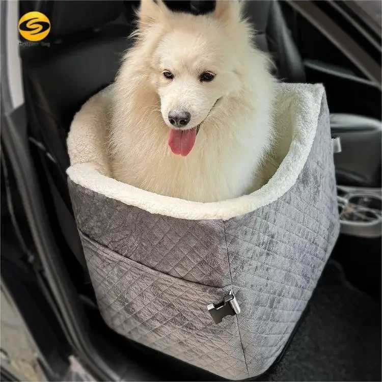Dog Car Seat Covers Hot sale traveling Console Pet car Seat Dog Cat Booster Seat Safety Tethers cat Carrier H250211