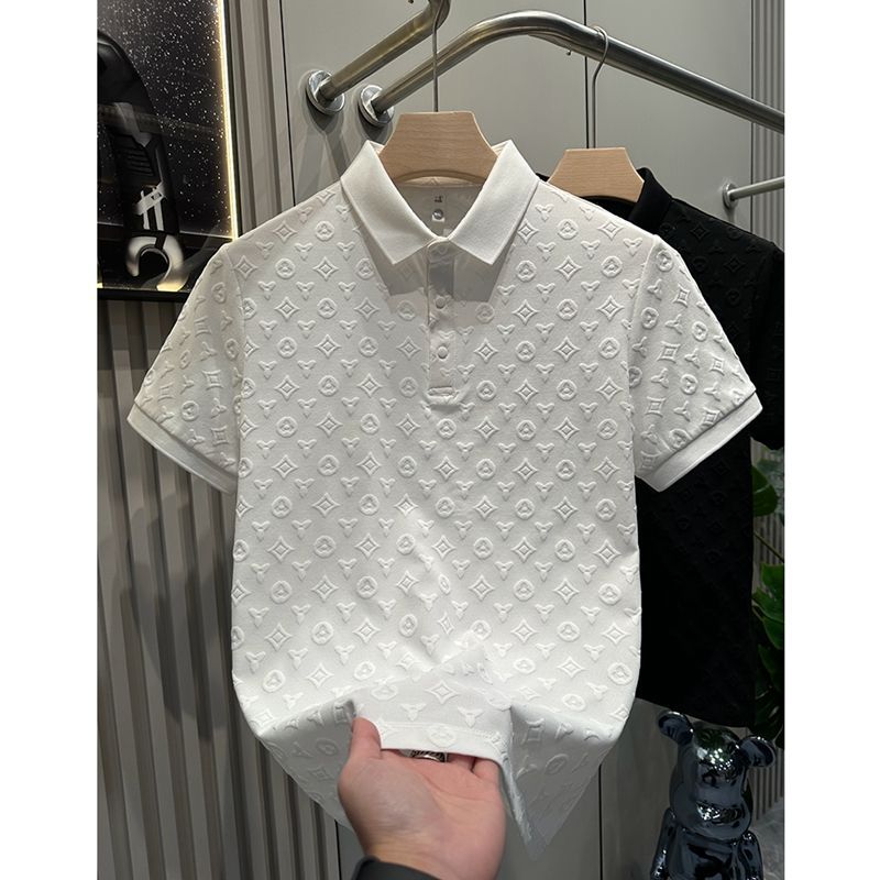 High-grade POLO shirt summer new comfortable breathable casual lapel short-sleeved T-shirt thin half sleeve shirt men 2025
