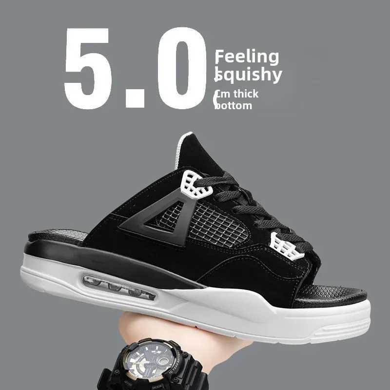 Top quality Brand High Quality New Style Free Delivery Designer Fiable Large Size Mens Summer Thick Bott Beach Sandals 4 Casual Slip- EVA Outsole Slip