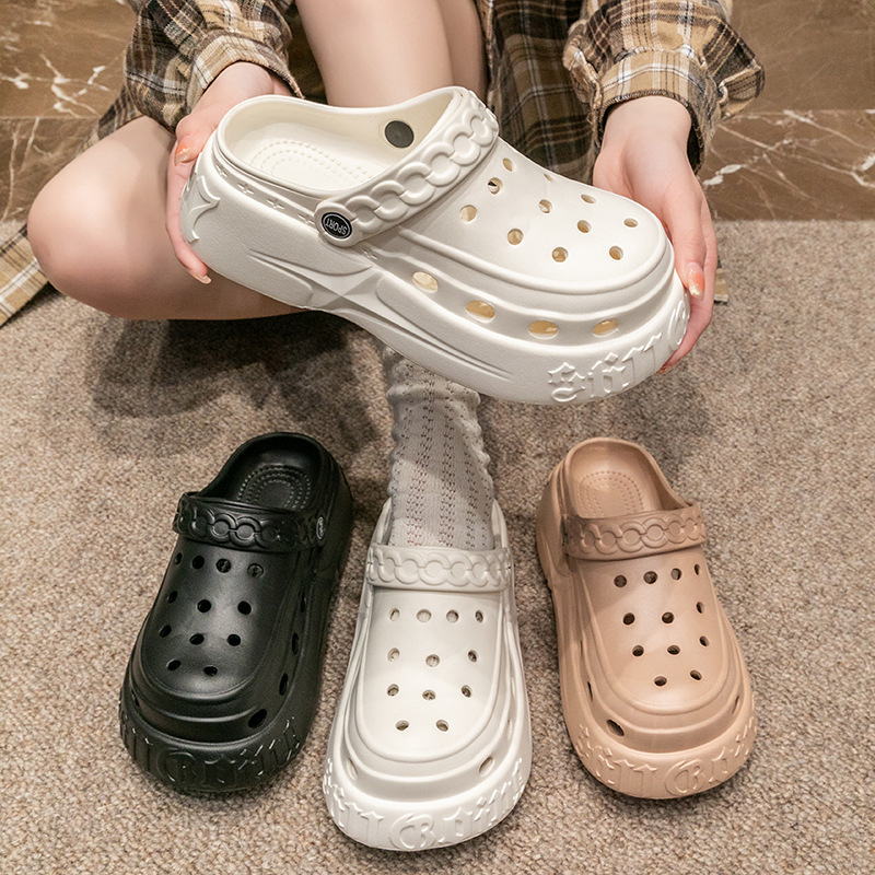 2025 new hot free shipping designer slippers for womens Thick soled EVA slippers khaki black white Summer new soft slippers