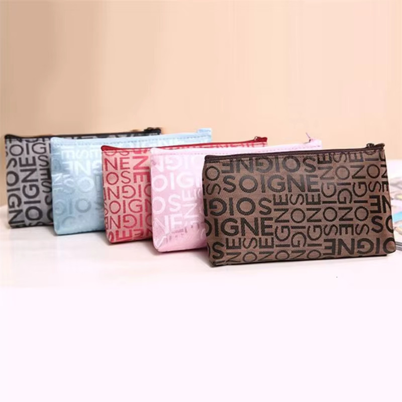 Women Cosmetic Bag Portable Cute Multifunction Beauty Zipper Travel Letter Makeup Bags Pouch Organizer Holder Toiletry swissmilitary