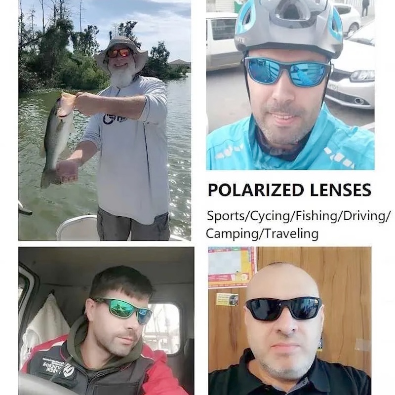 Fashion Polarized Sports Sunglasses With Chain Men Women Brand Designer Retro Sun Glasses Cycling Climbing Fishing Driving Hiking UV400 TAC Lens CB CA