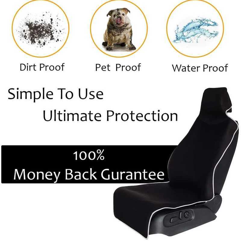 Dog Car Seat Covers AUTOYOUTH Premium Universal Fit Waterproof Stain Resistant Car Seat Cover Neoprene Non-Slip Bucket Seat Dog Car Seat Protector H25
