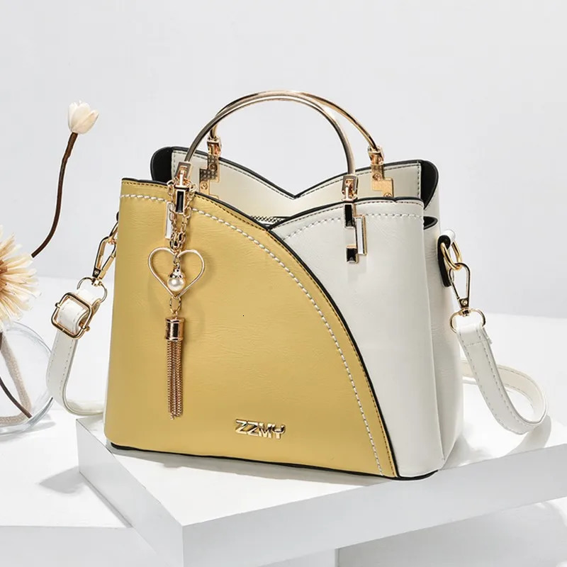 2024 Handbags For Women Trend Highend Sense of All Match Color Large Capacity One-shoulder Messenger PU Leather Handbag 250207