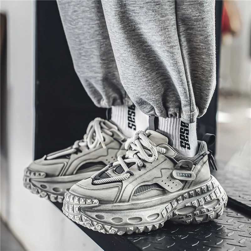 New Summer Outdoor Mens Casual Sneaker Shoes for Men Sports Thick Bottom Breathable Mans Loafers Popular Model Male Sneakers Z250225