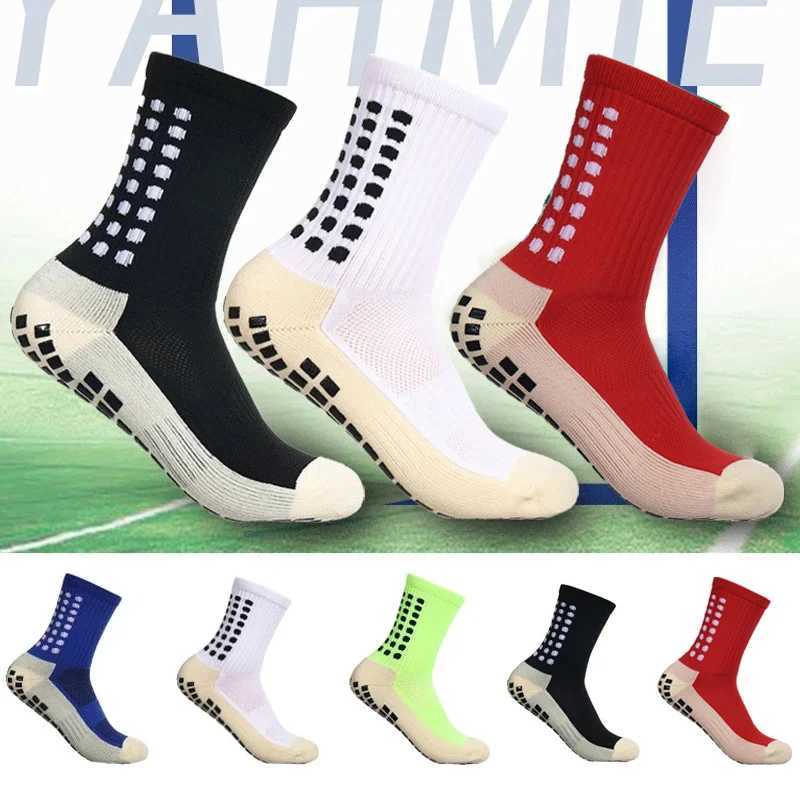 Professional Non-slip Football Socks Men Women Sports Socks Silicone Bottom Soccer Outdoor Sport Running Cycling Grip SocksXJ250213