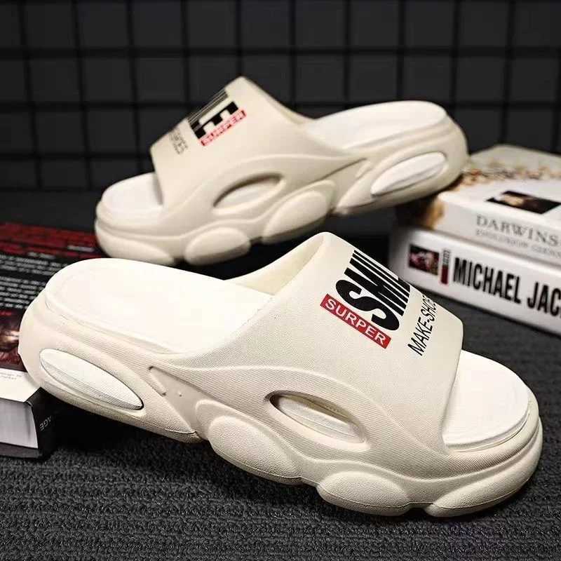 Platform Slippers 5cm Men Soft Air Cushi Slippers Eva WenS Slippers Fi Flip Flops Outdoor Shoes Summer Sandals Y250213