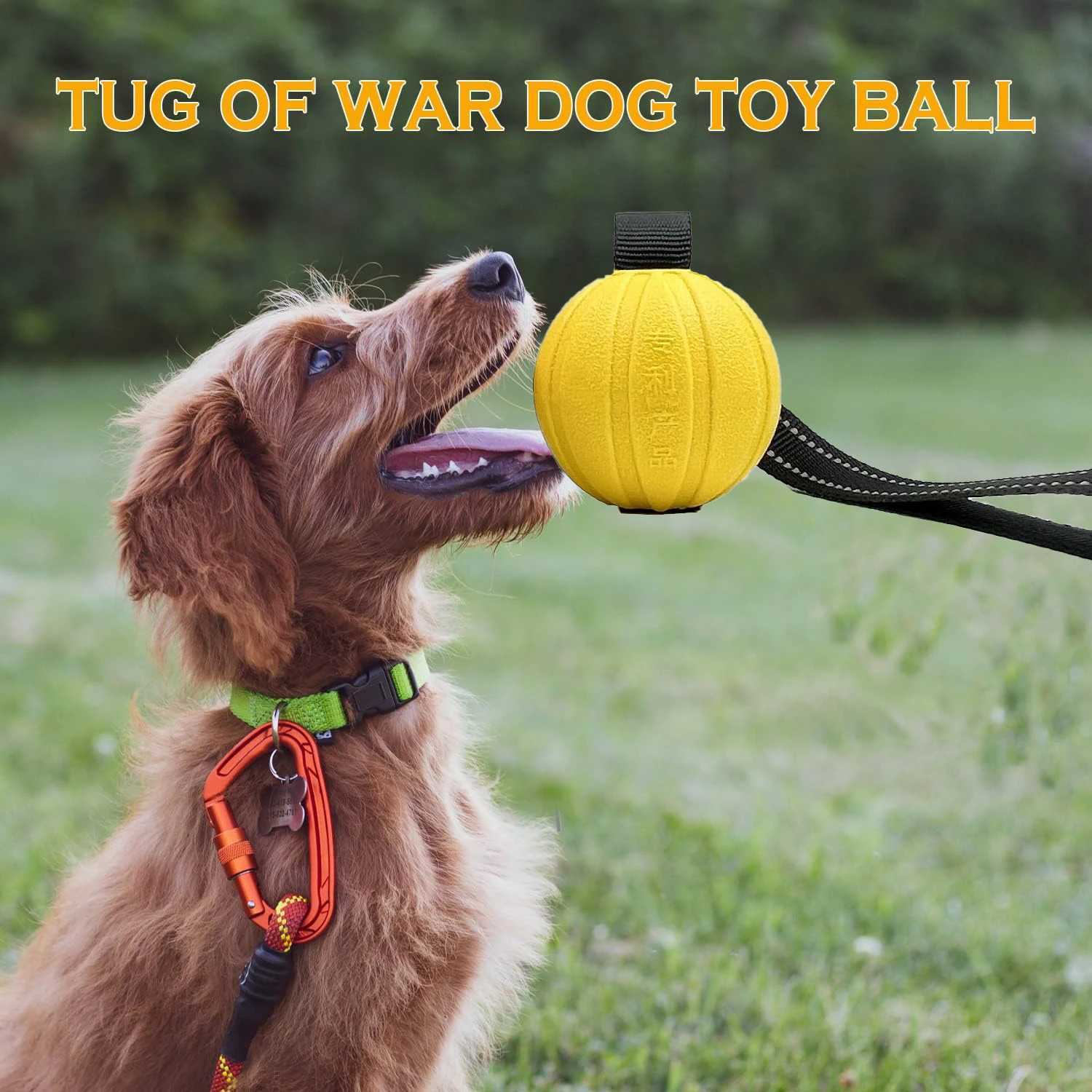 Dog Toy Balls On A Rope For Small Medium Large Dogs Chewers Durable Interactive Ball For Training Dogs Eva Foam Ball Floats Y250705