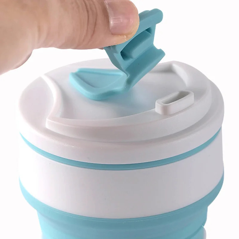 350ML500ML Creative Portable Silicone Folding Water Cup Coffee Travel Outdoor Min Z260202