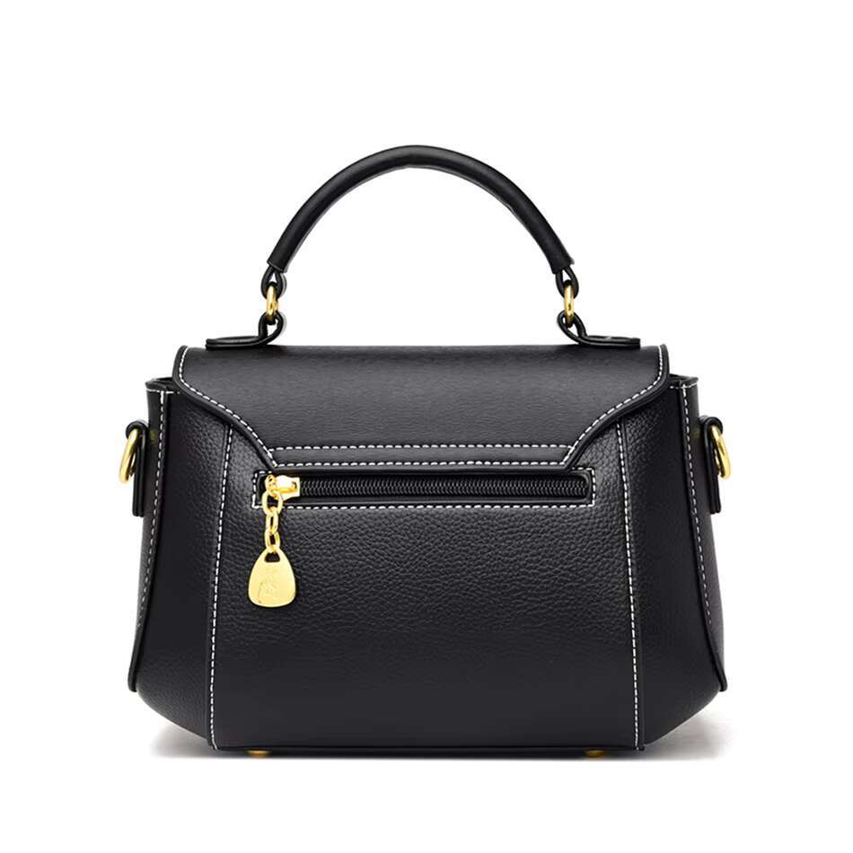 Pure Leather Bags Women Shoulder Tote CONTRAST Trend Sewing Thread Designer Crossbody Bags Quality Messenger Bag Handbag Sac