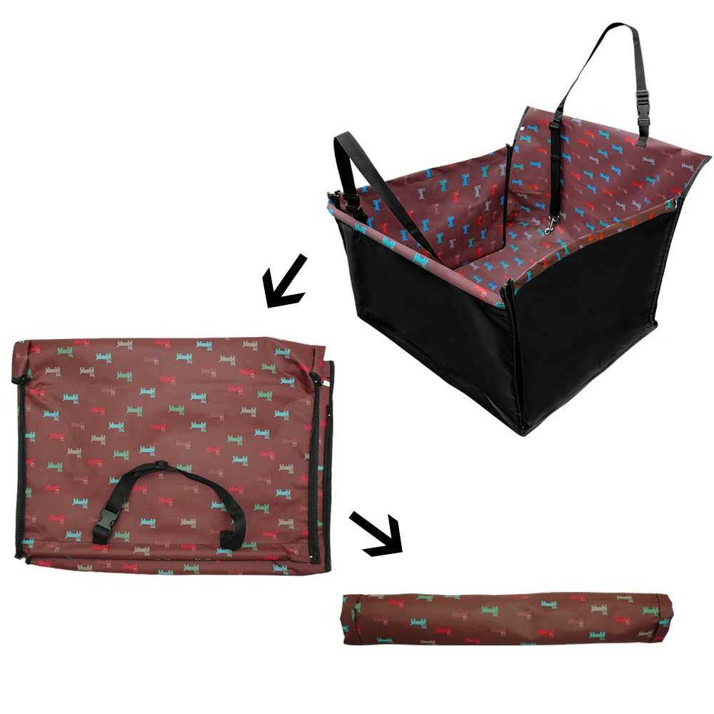 Dog Car Seat Covers Pet Dog Car Seat Cover Waterproof Dog Carrier Safe Dogs Car Seat Basket Cat Puppy Bag Travel Mesh Hanging Bags H250211