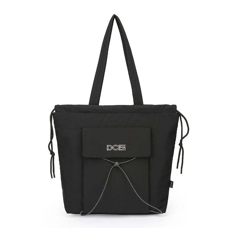 Bag New Drawstring Cotton Shoulder Lightweight Waterproof Tote Bag, Class And Commuting, Large Capacity Yoga Bag For Women