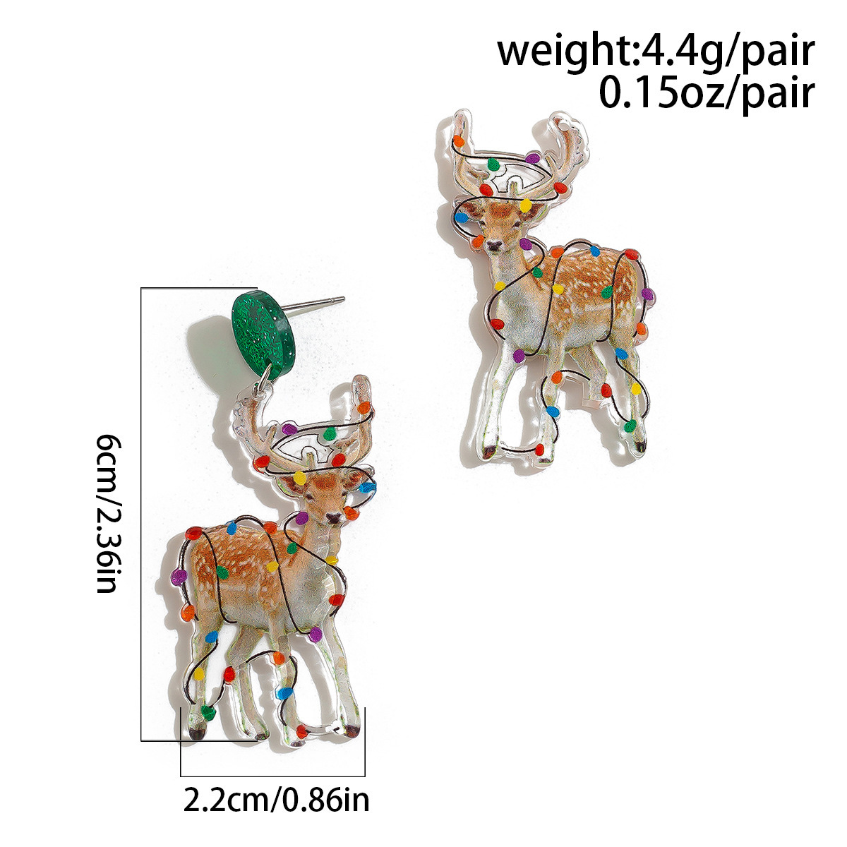 fashion Creative Acrylic Earrings for Jewelry, Personalized Colorful designer Elk Earrings, Hot Selg Items