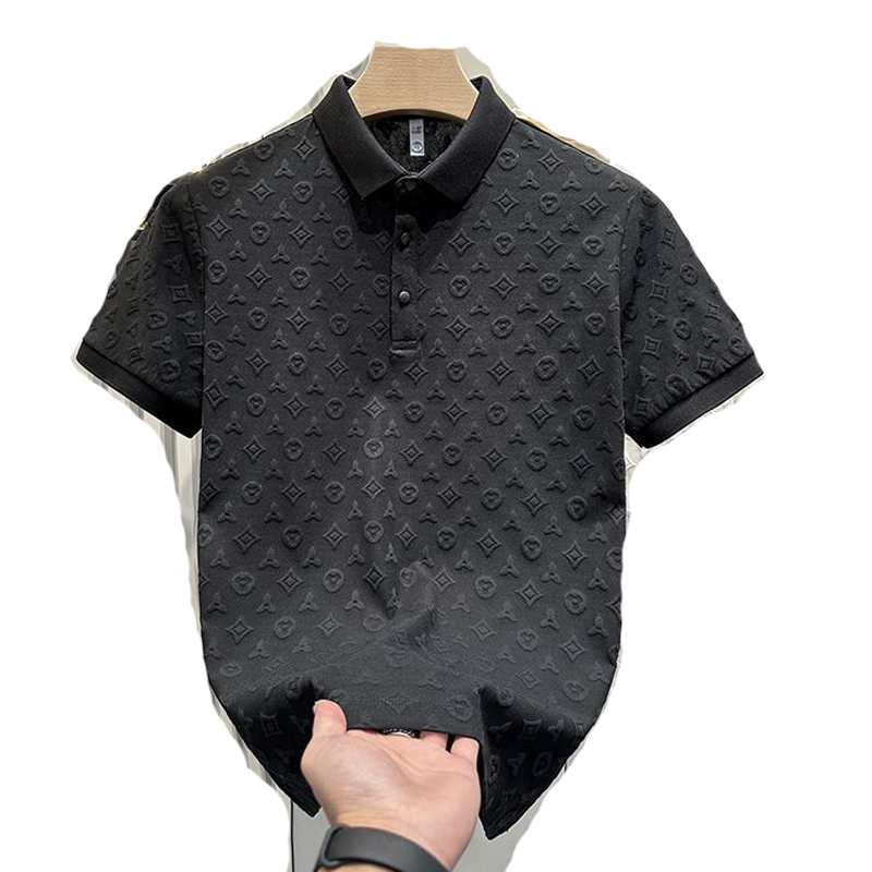 High-grade POLO shirt summer new comfortable breathable casual lapel short-sleeved T-shirt thin half sleeve shirt men 2025