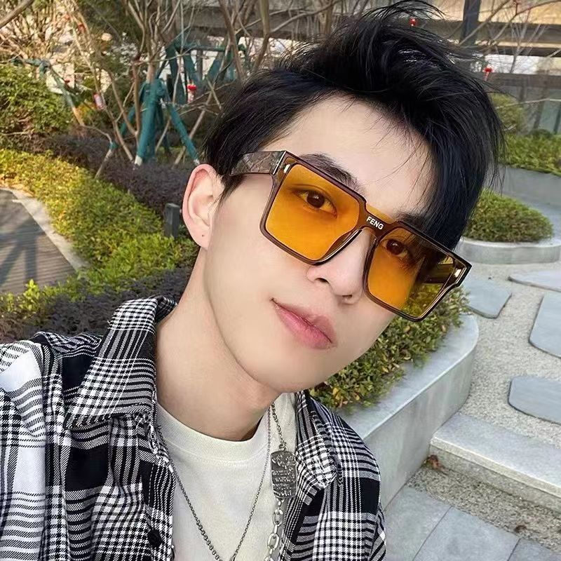 Multi color integrated sunglasses for women's casual sports sunglasses for men's technological sense