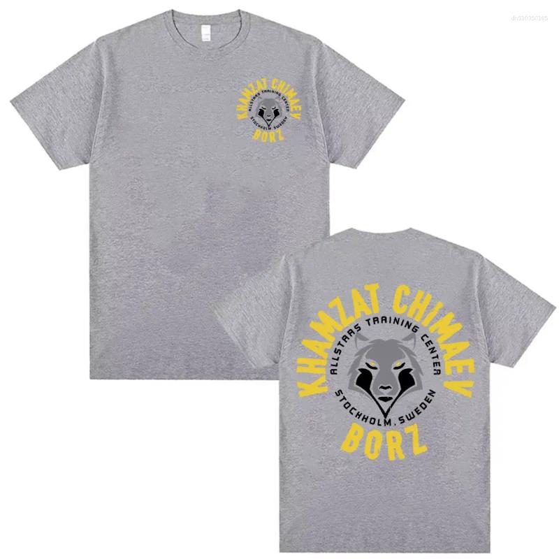 Men's T Shirts Limited Khamzat Chimaev Logo Graphic Clothing Fashion Gothic Oversized T-shirts Unisex Casual Cotton Shirt