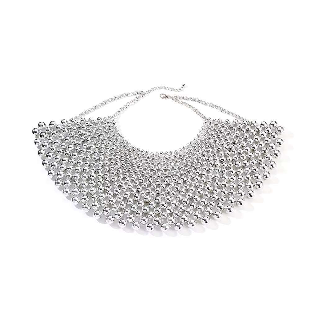 Sexy Imitation Pearl Shoulder Necklace Dress Clothing For Women Fashion Top Adjustable Bead Body Chain Gerie Wedding Jewelry