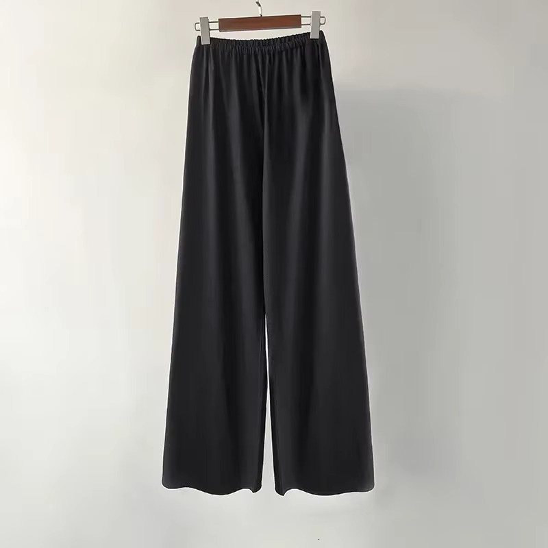 2025 Winter Warm High Density Merino Wool Air Wide Leg Pants For Women