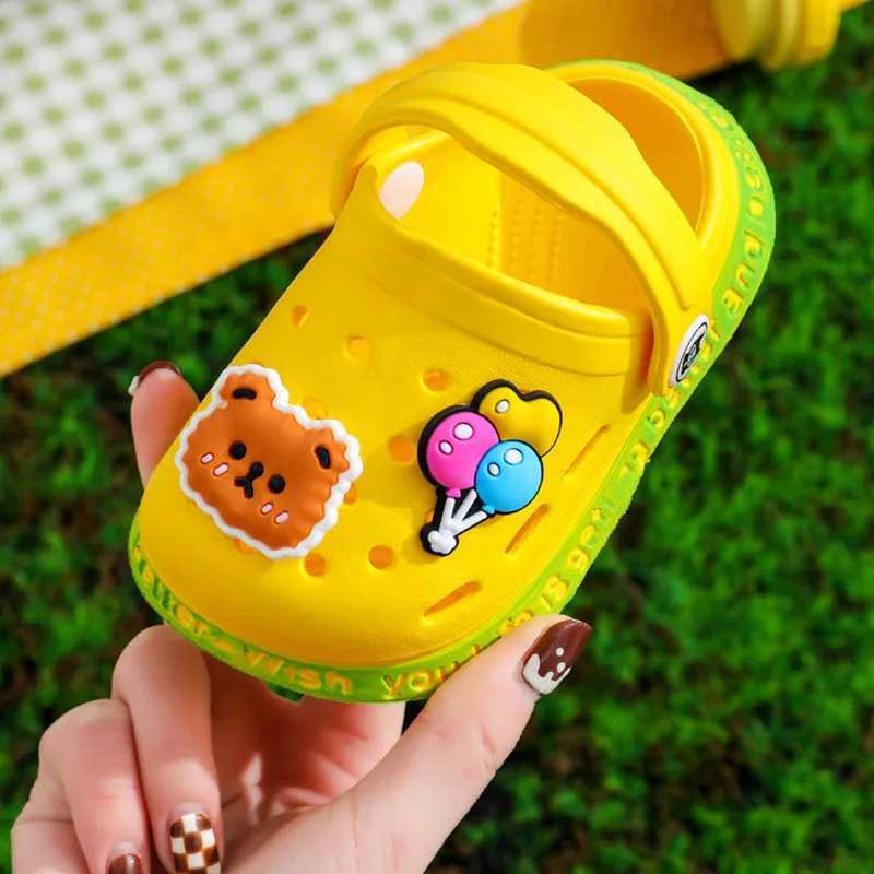 Sandals Summer baby shoes girls sandals boys mules girls sandals cartoon sandals baby and childrens garden shoes H250212