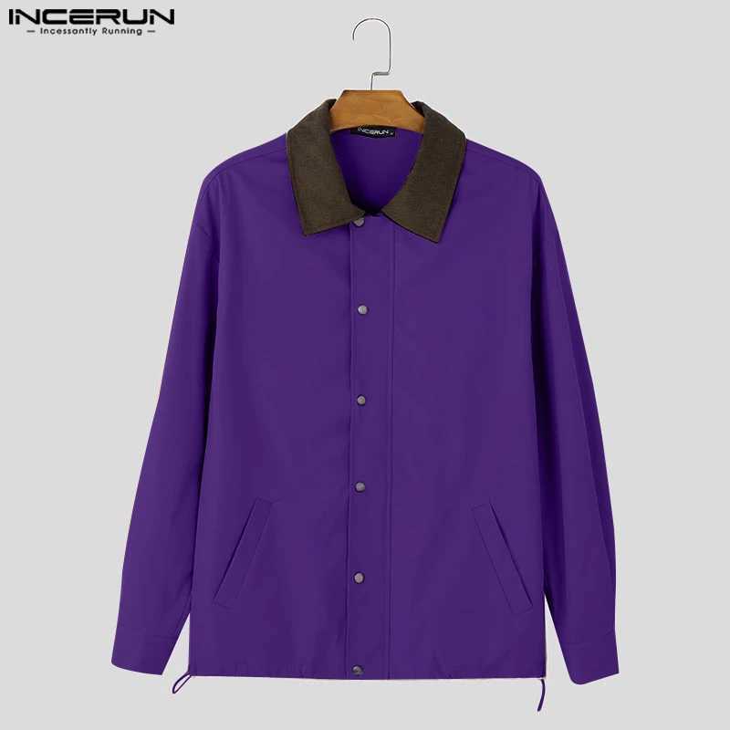 solid color simple loose jacket mens long sleeved commuting top Korean Harajuku waist jacket solid color simple jacket X2502131