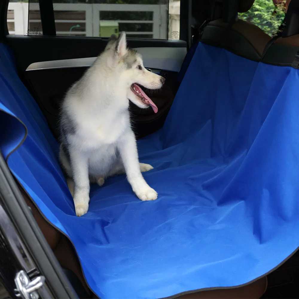 Dog Car Seat Covers Dog Carriers Waterproof Rear Back Pet Dog Car Seat Cover Mats Hammock Protector Travel Accessories Trunk Mat H250211