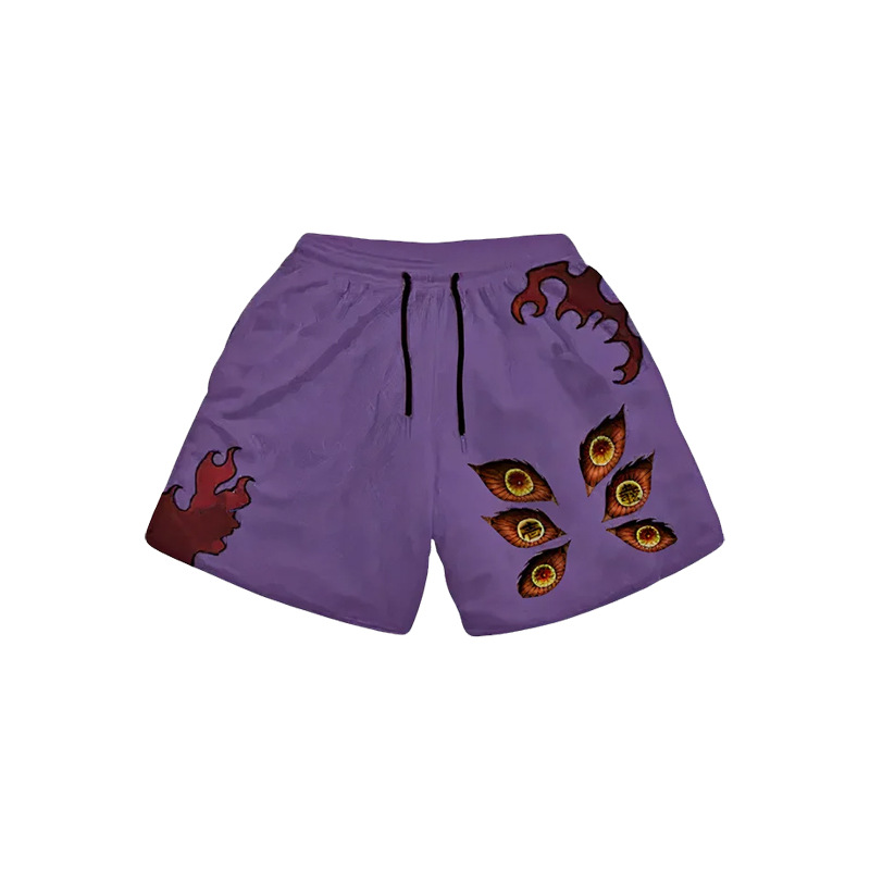 Hip-hop Drawstring American Shorts New Summer Short Pants Loose Casual Trend Beach Pants Men's Pants Print