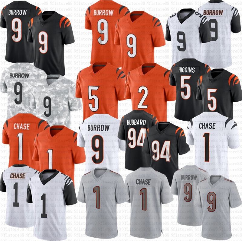 Joe Burrow JaMarr Chase Football Jersey Evan McPherson Tee Higgins Sam Hubbard Amarius Mims Cam Taylor-Britt Trey Hendrickson Johnson stitched Jerseys