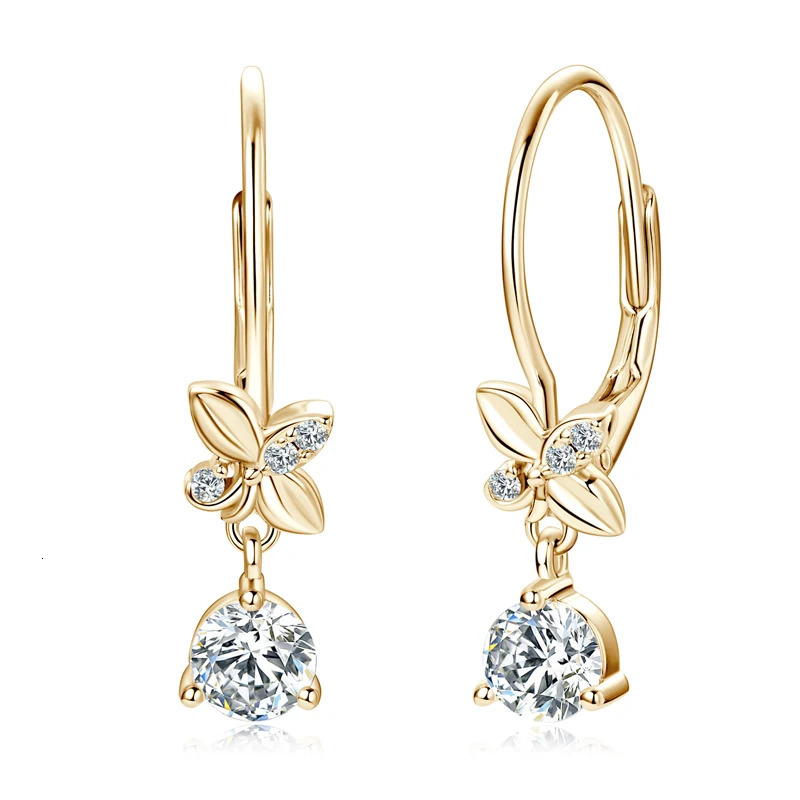 Lny Brinco Prata 925 sterling silver pendant earrings suitable for women girls flower pendant earrings wedding jewelry gifts 250109