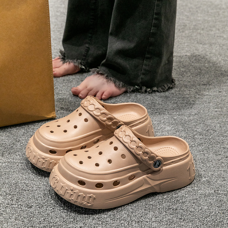 2025 new hot free shipping designer slippers for womens Thick soled EVA slippers khaki black white Summer new soft slippers