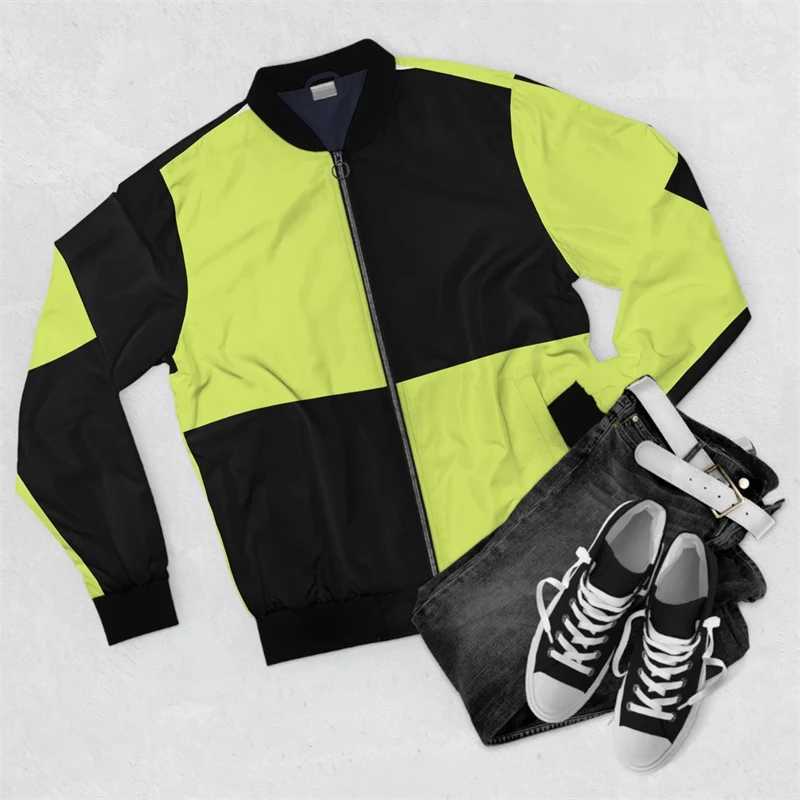 Fashion Y2K Zipper Jacket For Men Color Block Graphic Jacket Street Mens Pullovers 3d Coat Long Sleeve Bomber Jackets X250213