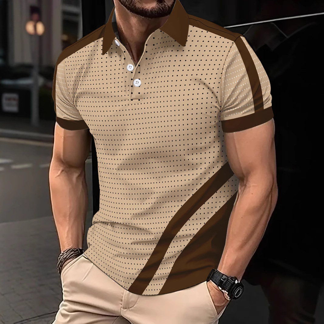 Streetwear Mens Polo Summer Polyester Sportswear Gym Tennis Race Gym Running Wear Polos T-Shirts