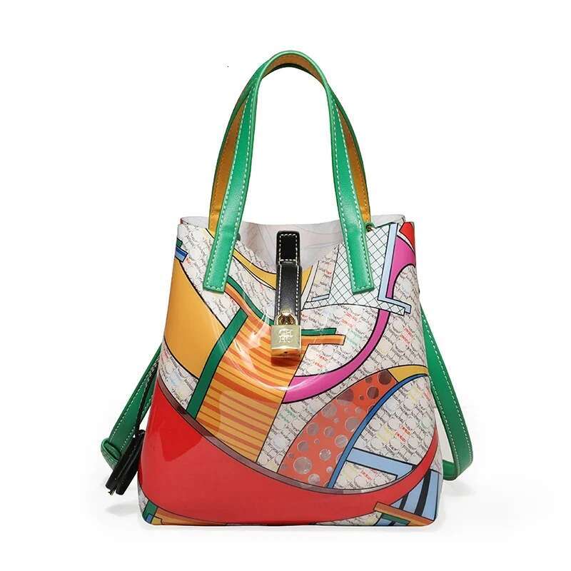 CH New Portable Large Capacity Bucket Ladies Tote Handbag Letter Printed Creative Design Women's Bag High Quality