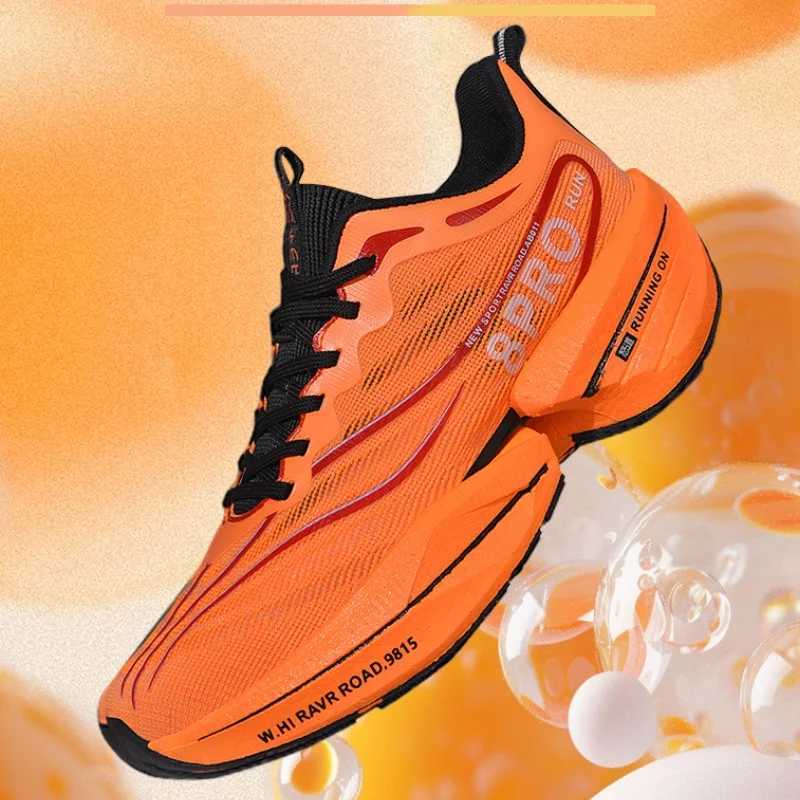 Sports Running Shoes Men Casual Marathon Carbon Plate Breathable Ultralight Womens Comfortable Athletic Nonskid Sneakers Tenis Z250304